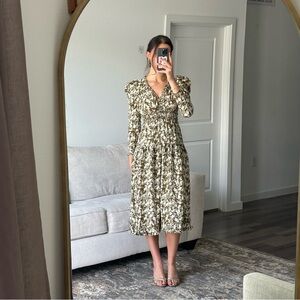 Hyacinth House olive green midi dress